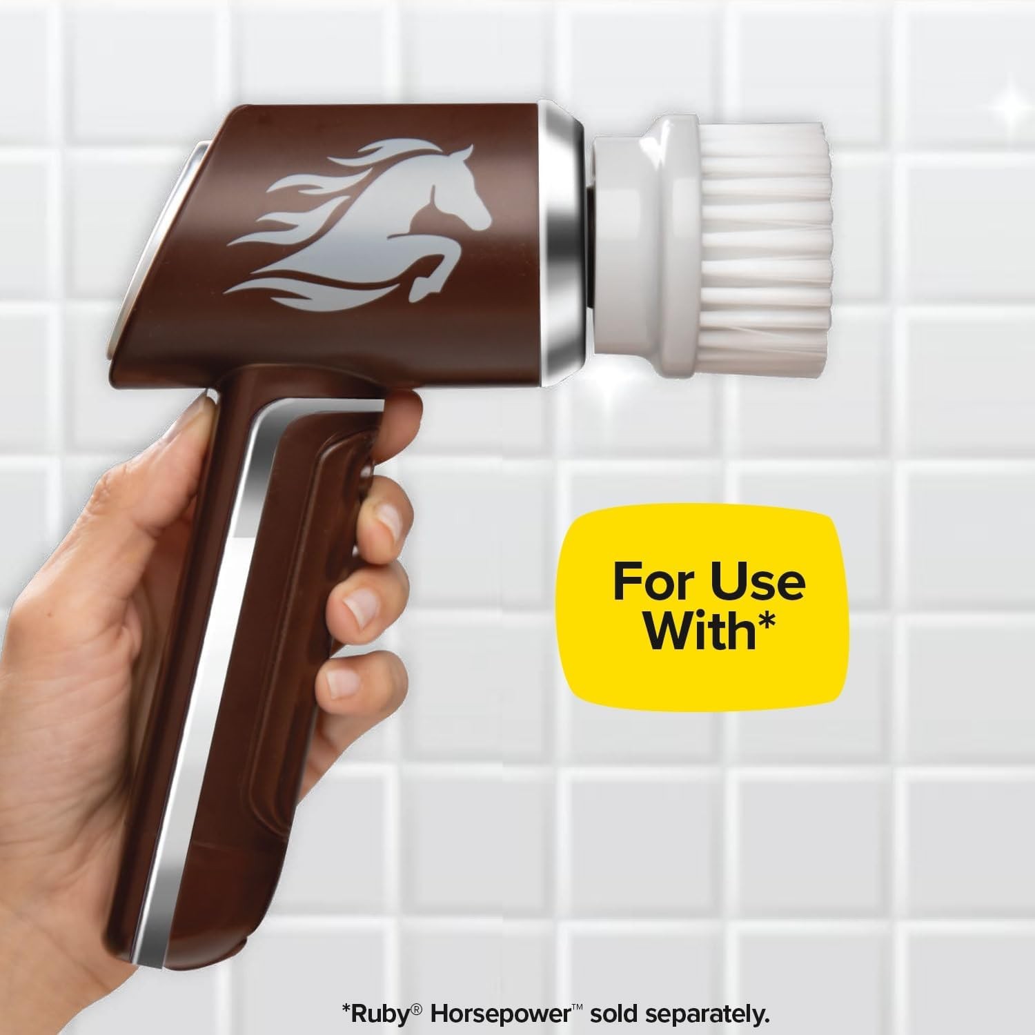 Horsepower 5 Heavy-Duty Sponges for Cordless & Rechargeable Scrubber AS-SEEN-ON