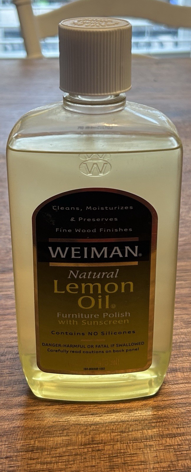 Weiman Lemon Oil Furniture Wood Polish w/ Sunscreen 16 oz 95% Full Discontinued