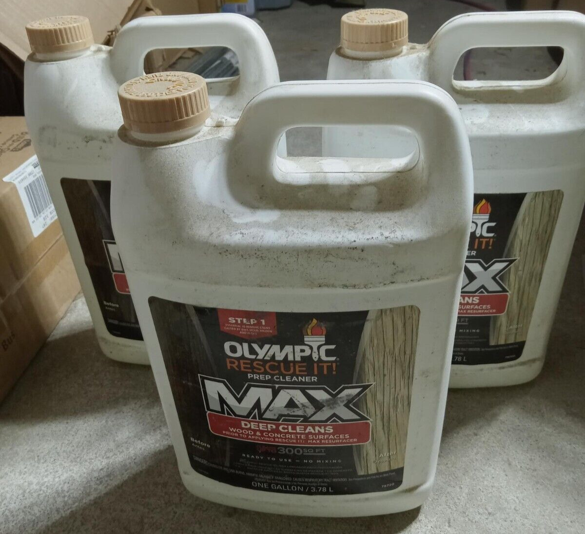 Olympic Rescue It! Prep Cleaner Max Deep Clean For Wood & Concrete Surfaces 3PCS