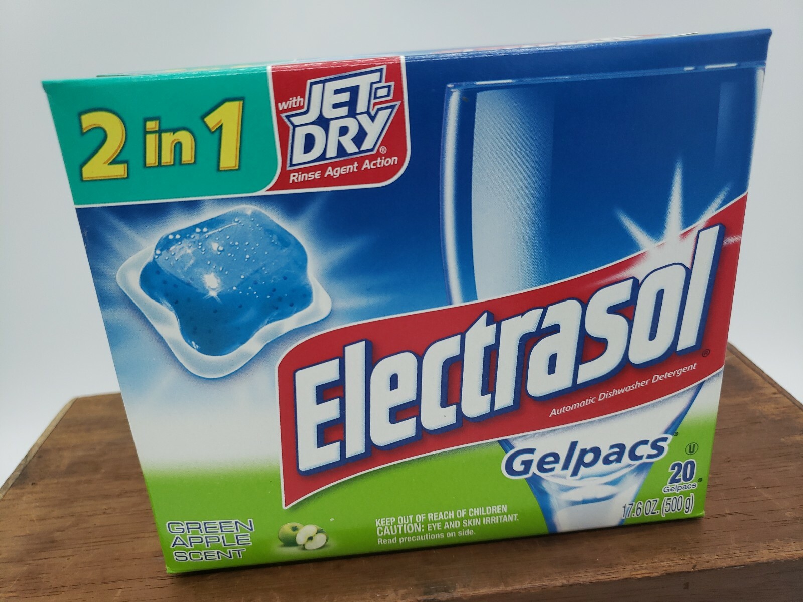 ELECTRASOL Gelpacs 2 IN 1 Jet-Dri Dishwasher Detergent DISCONTINUED 20ct APPLE