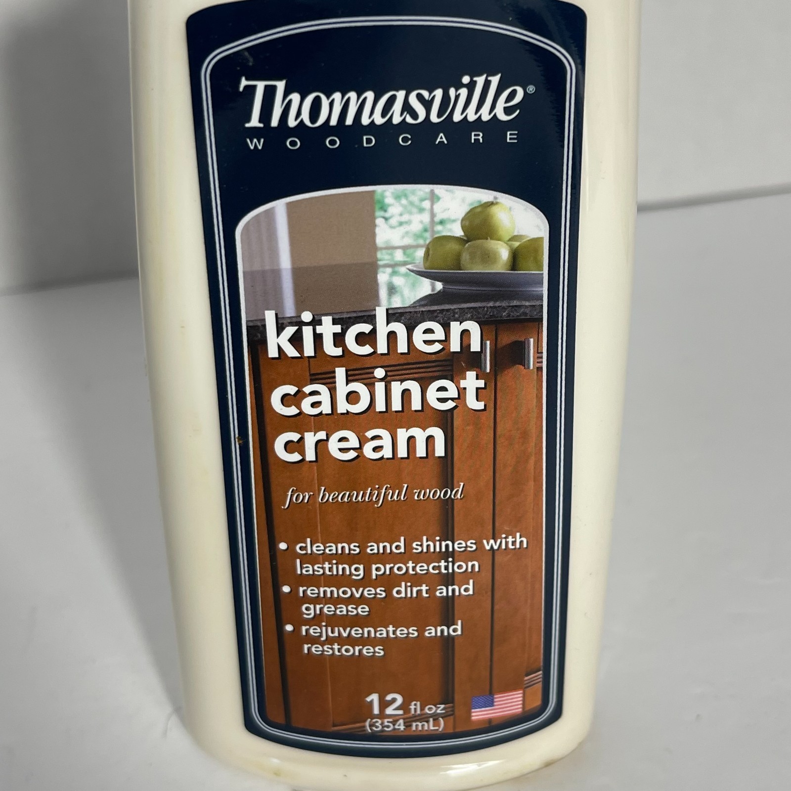Thomasville Wood Care KITCHEN CABINET CREAM Cleans Shines Protects Restores 12oz