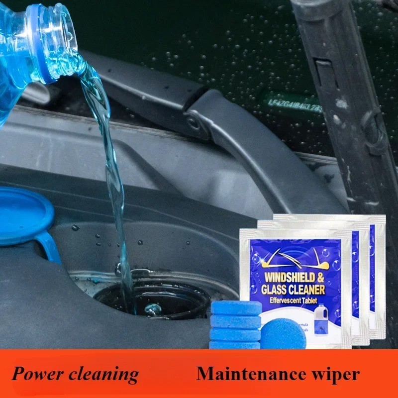 100 Car Winter Windshield Washer Wiper Fluid Concentrated Tablets Glass Cleaner
