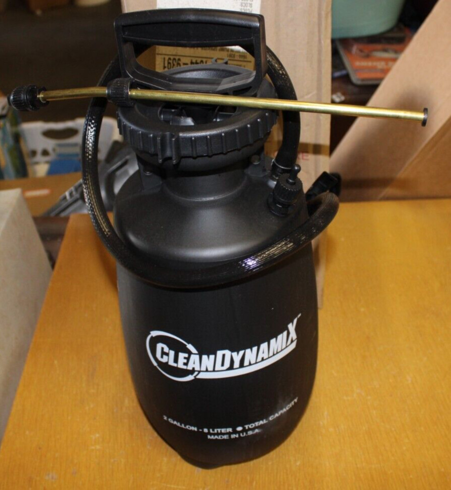 NEW CLEAN DYNAMIX 12013195 CDX 2 GAL CARPET CLEANING SPRAYER 12″ BRASS EX VITON