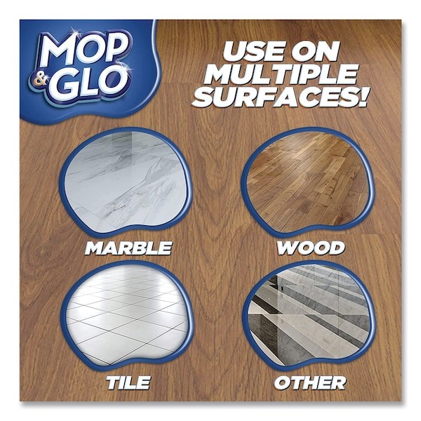 Mop & Glo Rec 74297 Triple Action Floor Shine Cleaner, Fresh Citrus Scent, 64
