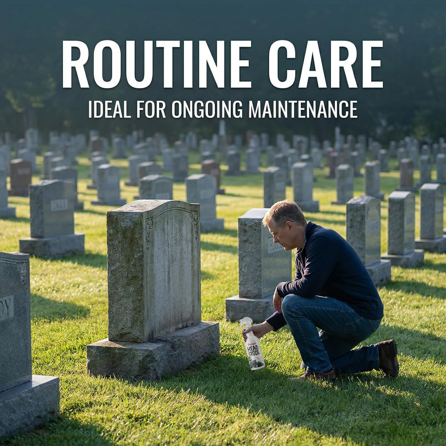 Headstone Cleaner for Graves Cemetery Gravestone Tombstone Cleaner Solution R