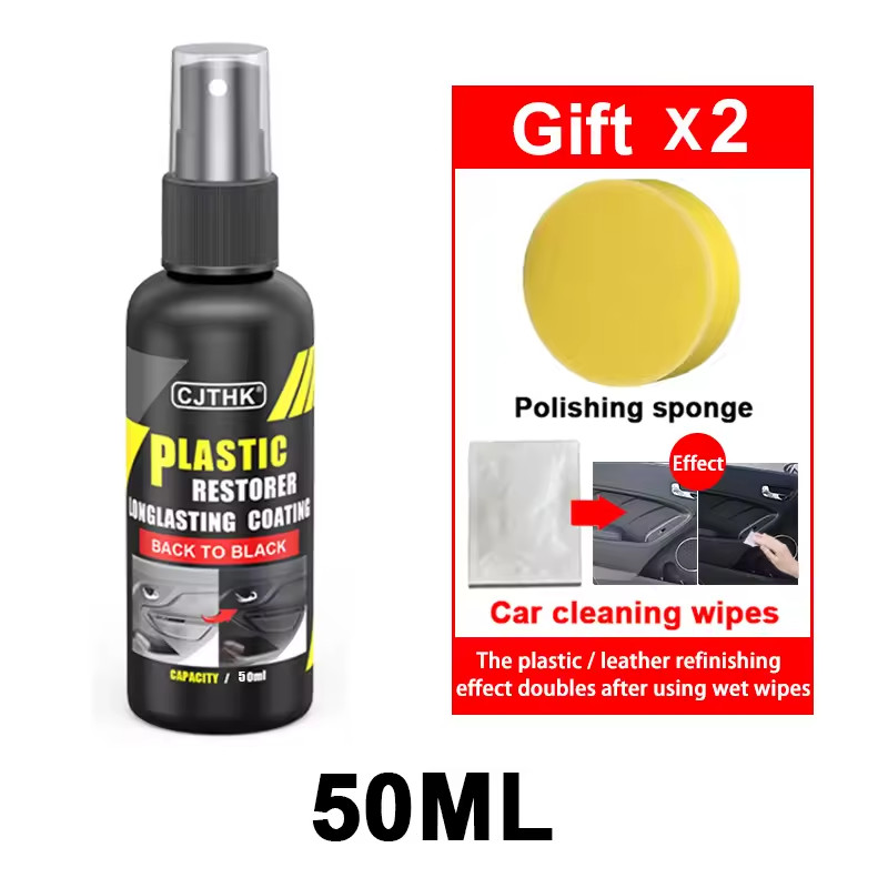 Car Plastic Restorer Back To Black Gloss Plastic Renovator Longlasting Coating