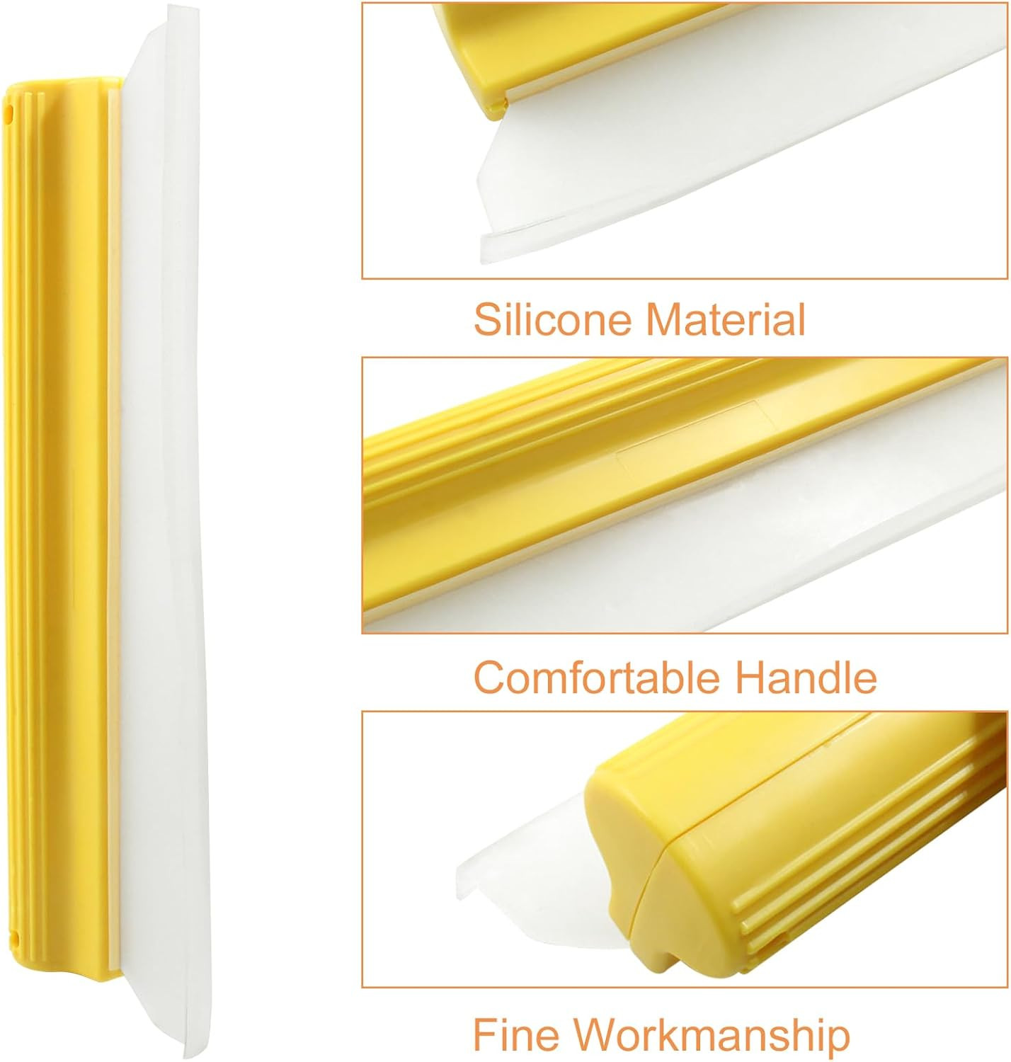 10 inch Silicone Car Squeegee – Flexible T-Bar Quick Dry Water Blade for Car,…