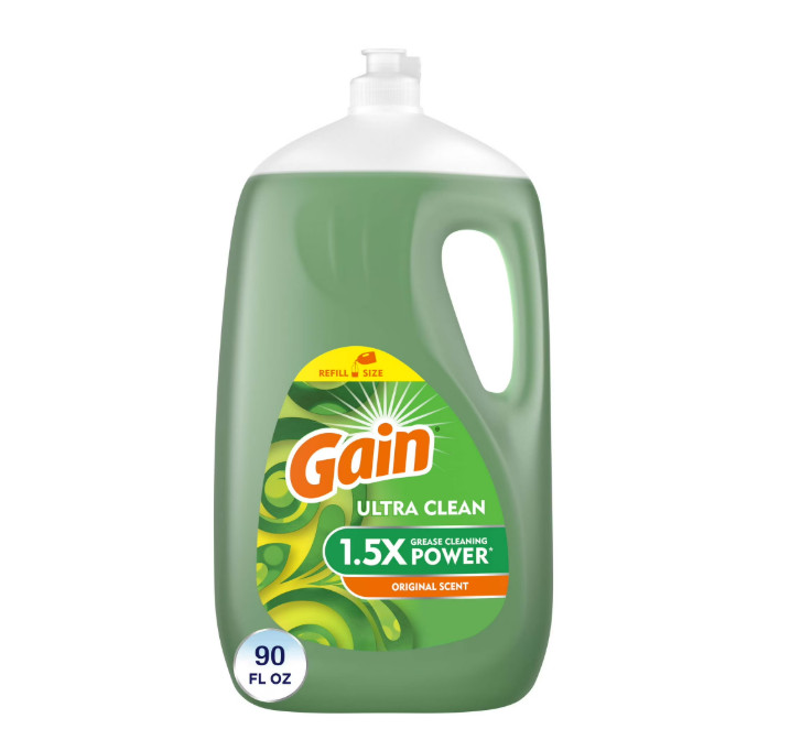 3 PACK Gain Ultra Dishwashing Liquid Dish Soap, Original Scent, 90.0 fl oz