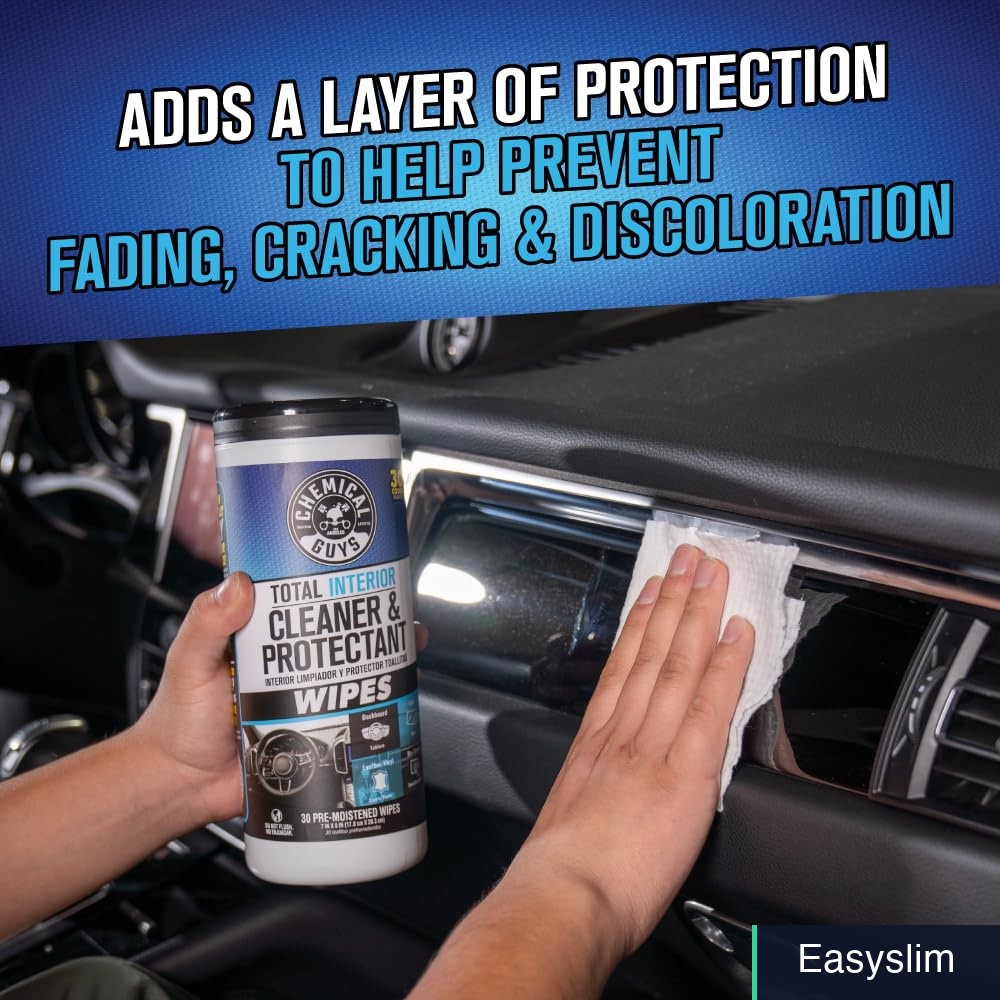 Interior Cleaner Wipes 30 Count Multi Surface Car Auto Protection