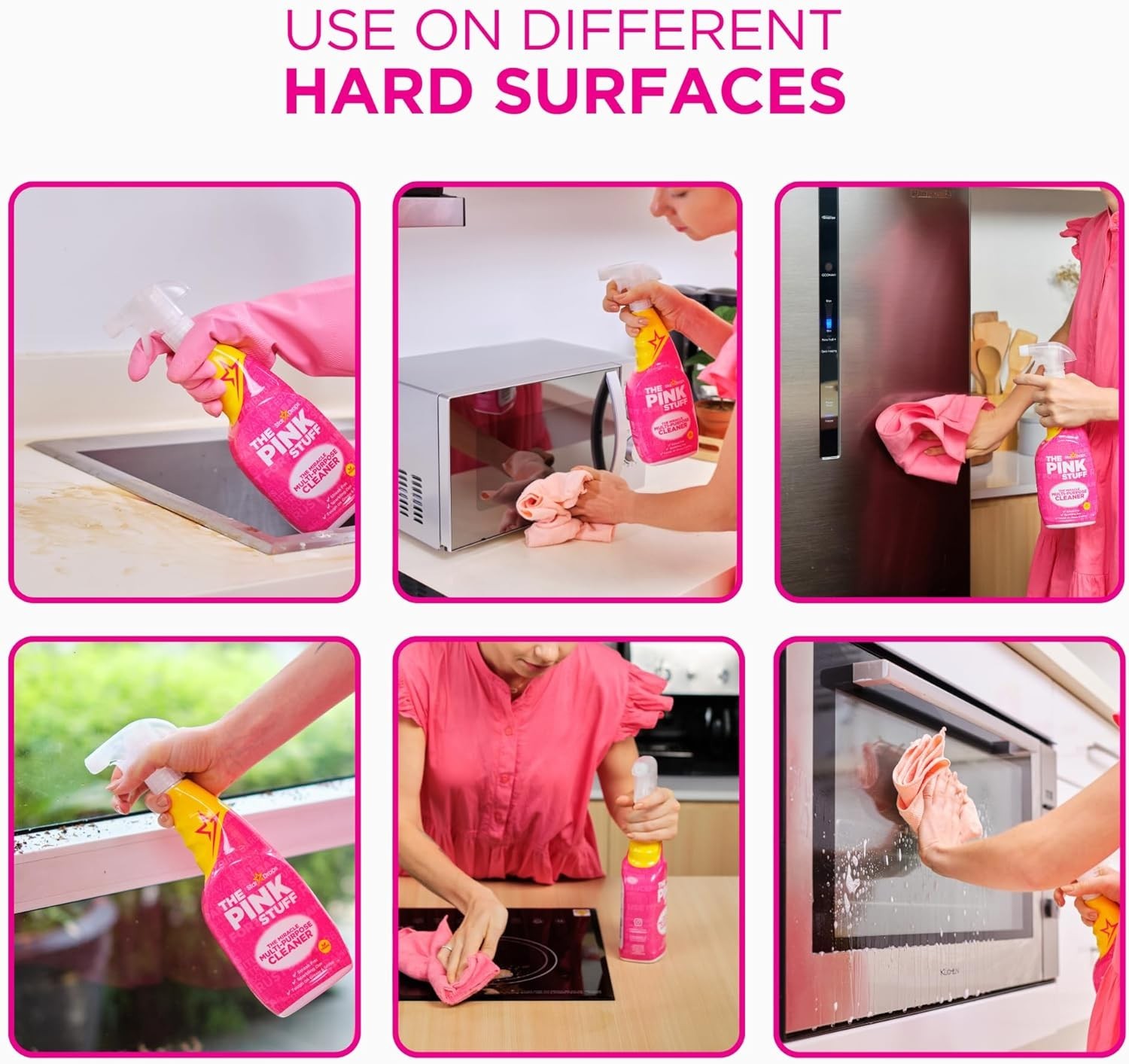 Stardrops The Pink Stuff Miracle Multi-Purpose Cleaner Spray Removes Grease 25Oz