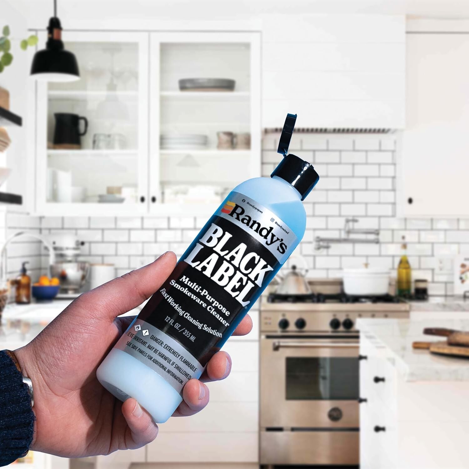Randy’s Black Label Cleaner – 12oz Glass, Metal & Ceramic Pipe Cleaner