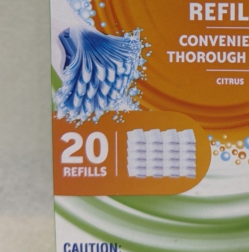 Scrubbing Bubbles Fresh Brush Toilet Cleaning System Citrus 20 Flushable Refill.
