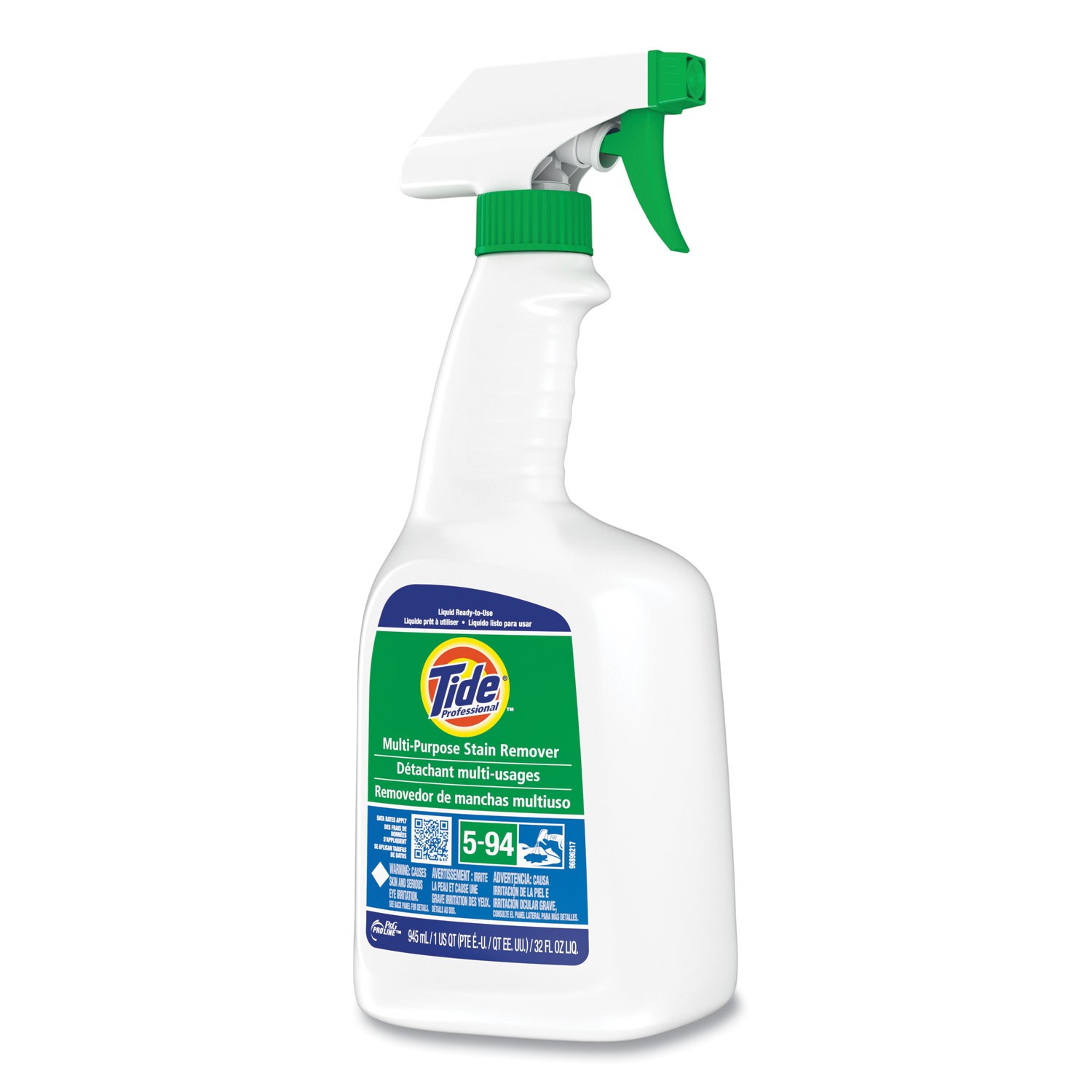 Tide? Professional? Multi Purpose Stain Remover, 32 oz Trigger Spray Bottle, 9/C