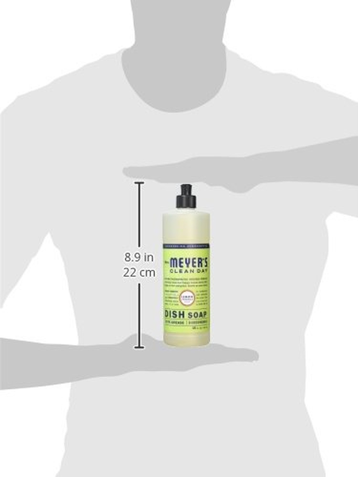 Mrs. Meyer’s Liquid Dish Soap, Biodegradable Formula, Lemon Verbena, 16 Fl. O…