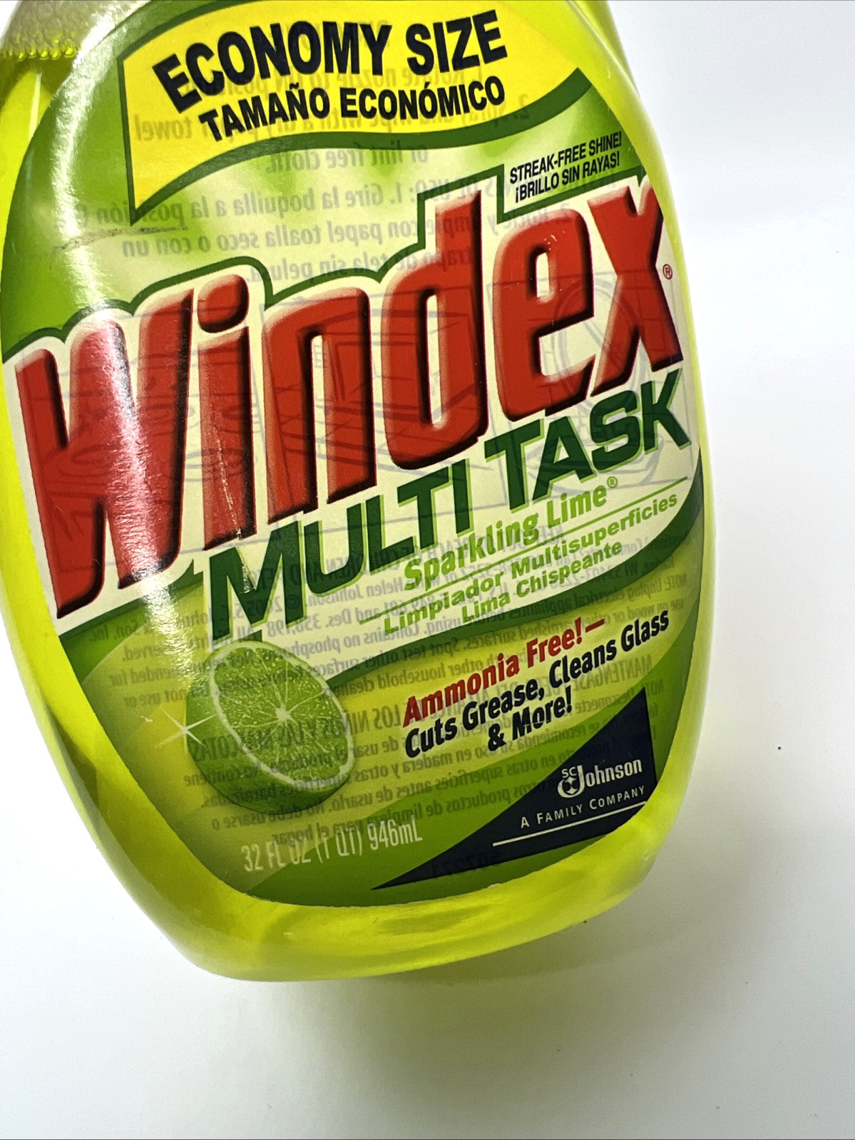 Windex Multi Task Sparkling Lime Ammonia Free 32 oz Discontinued