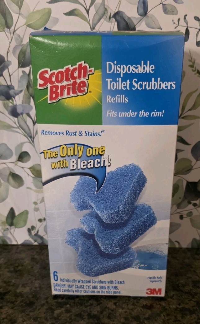 Scotch Brite 6 Disposable Scrubber Refills Toilet Cleaning System Discontinued