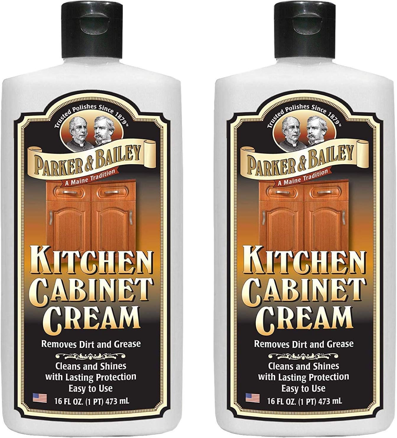 Parker and Bailey Kitchen Cabinet Cream-Wood Cleaner-Grease Remover 16 Oz (2)