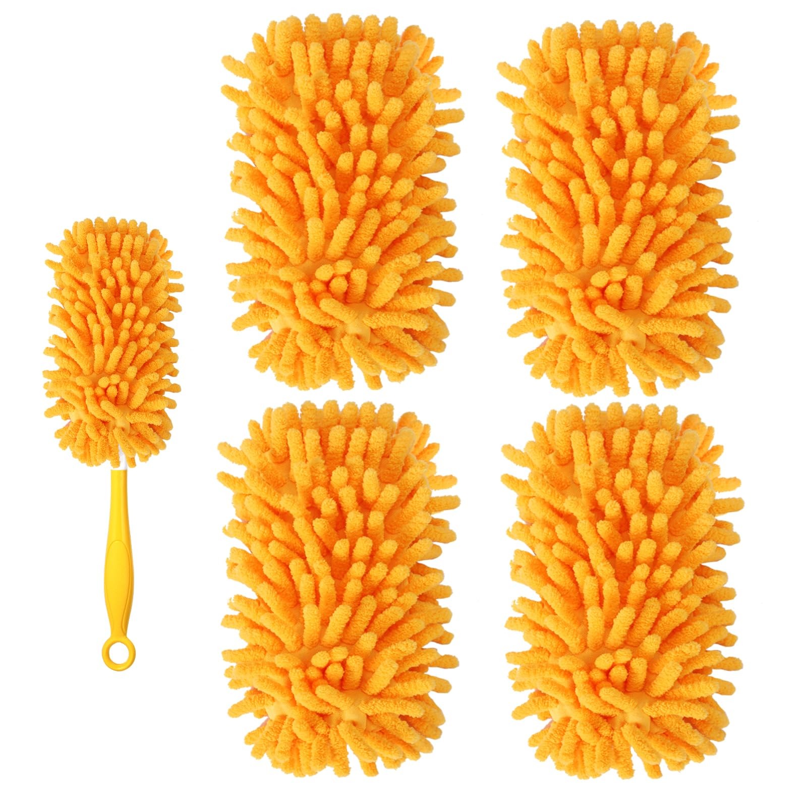 Microfiber Duster Refills Heavy Duty for Swiffer Duster Kit 4 Pack Machine Washa