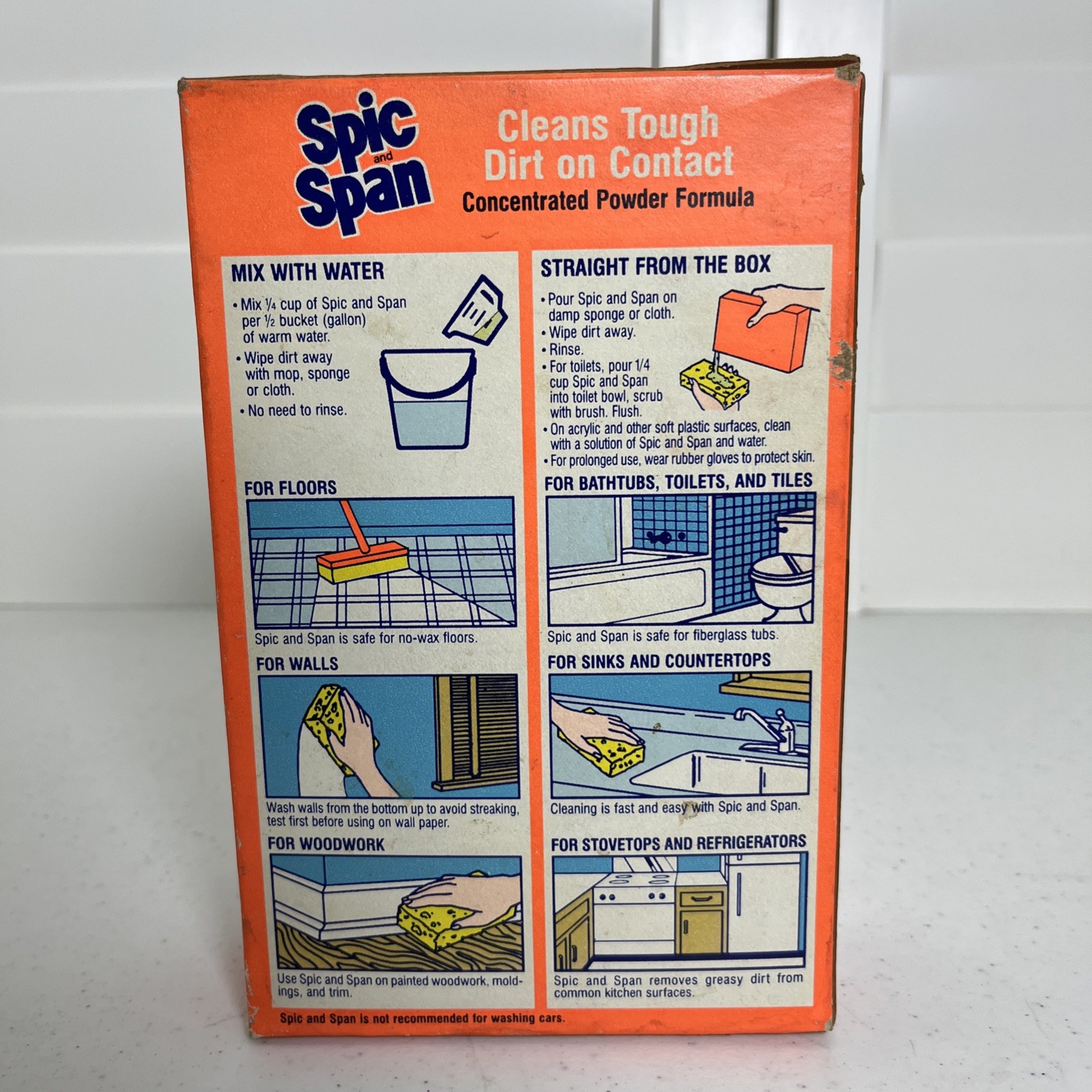 1987 Spic and Span Multi-Purpose Cleaner Concentrated Powder Guessing 4 oz Left