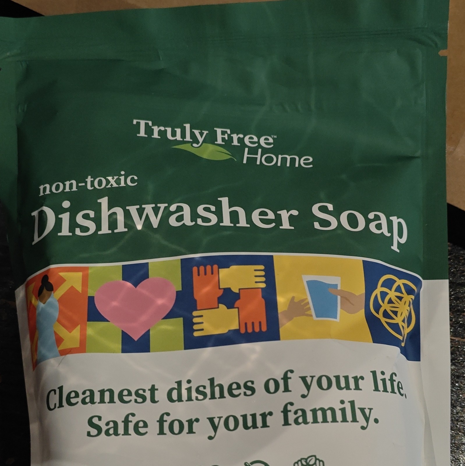Truly Free Home Non-Toxic Plant-Based Powder Dishwasher Soap