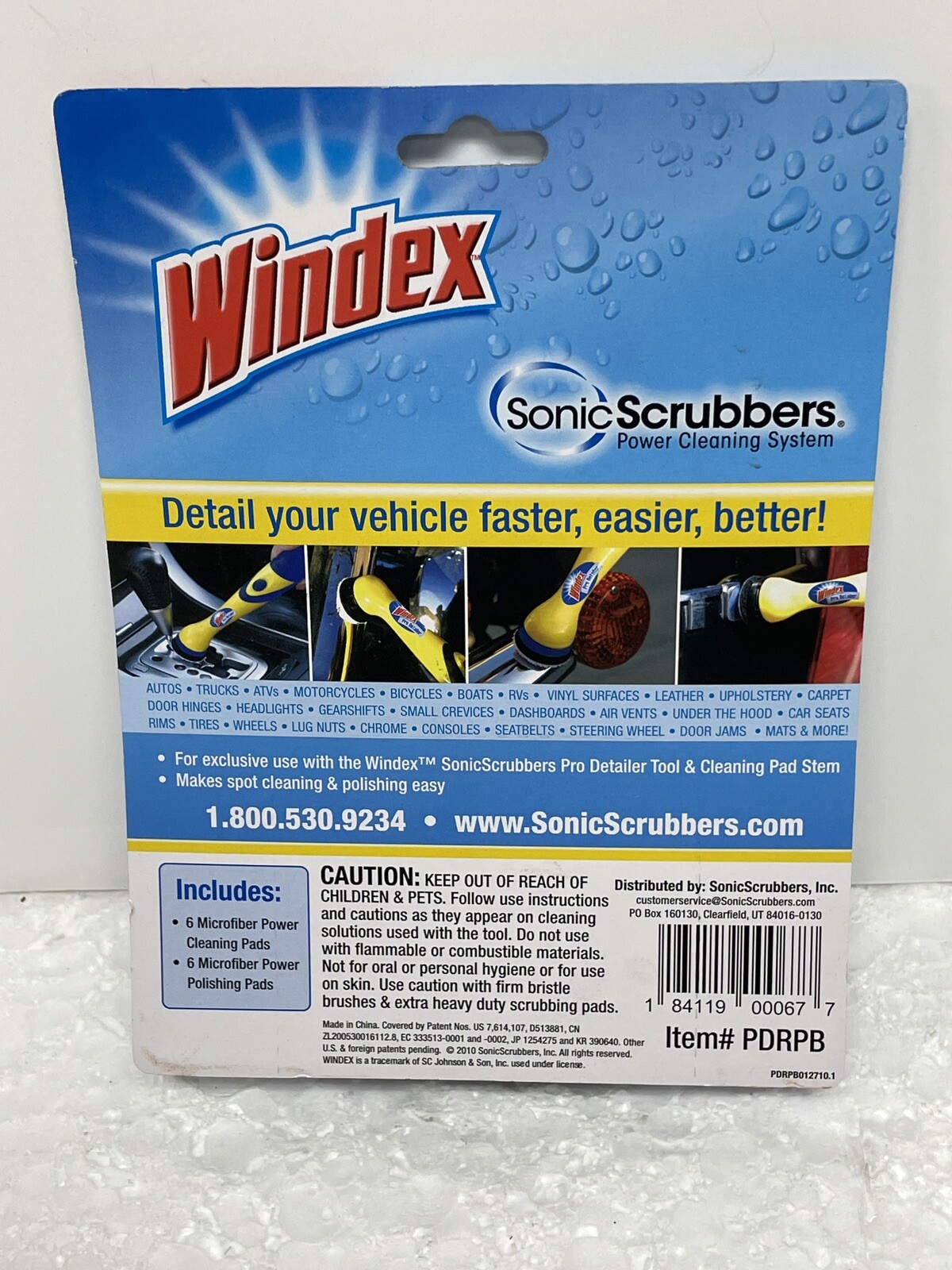 Windex Sonic Scrubber Microfiber Pad Refills NEW