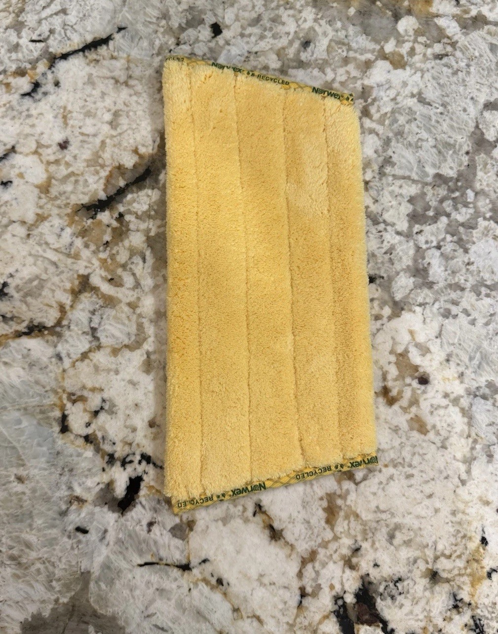 Norwex Floor Dry Mop Pad Medium Small Yellow 13 X 5.5″