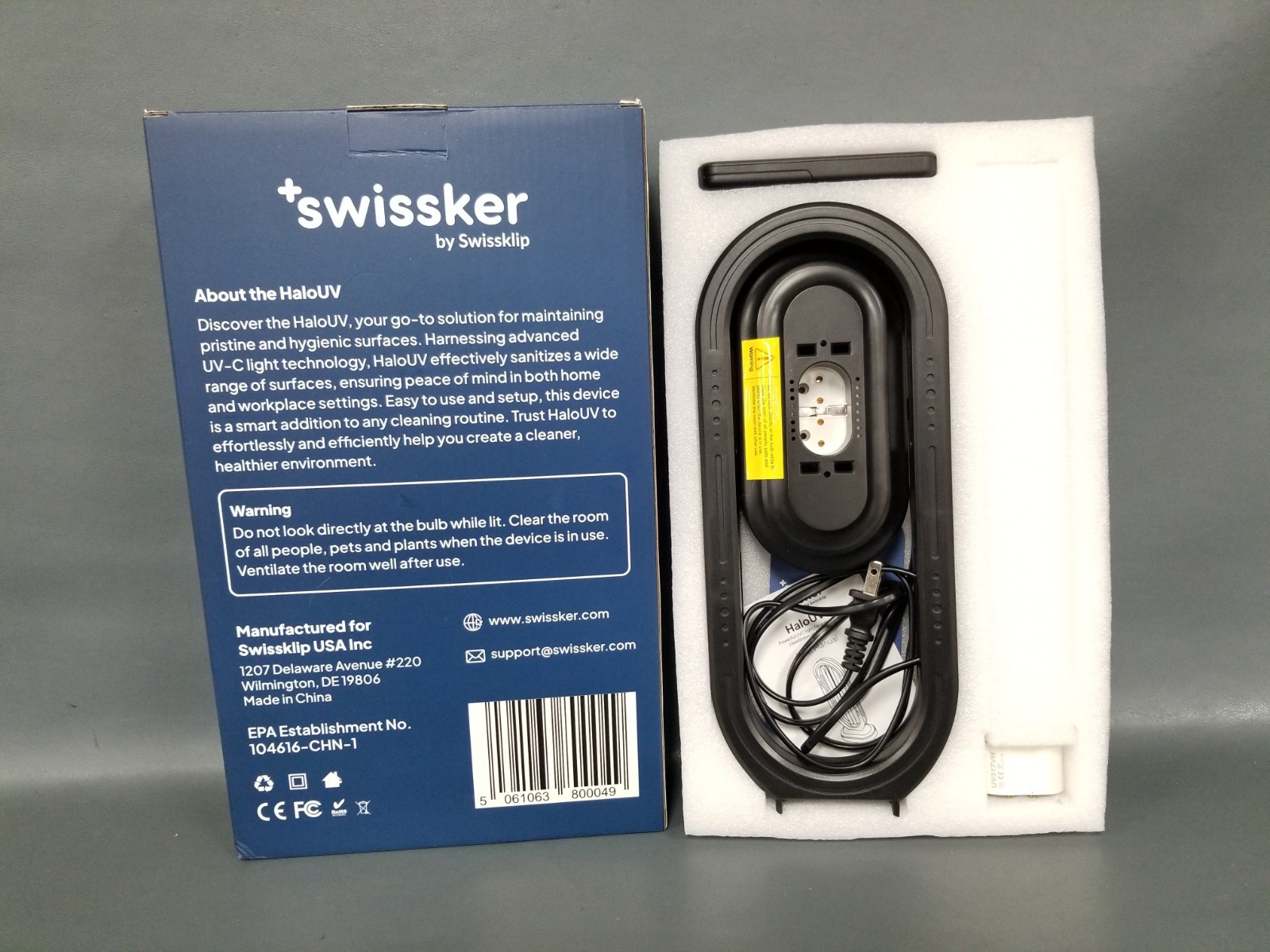 Swissker By Swisskup Hard UV Light For Enhanced Cleaning + Hygiene NEW/OPEN BOX