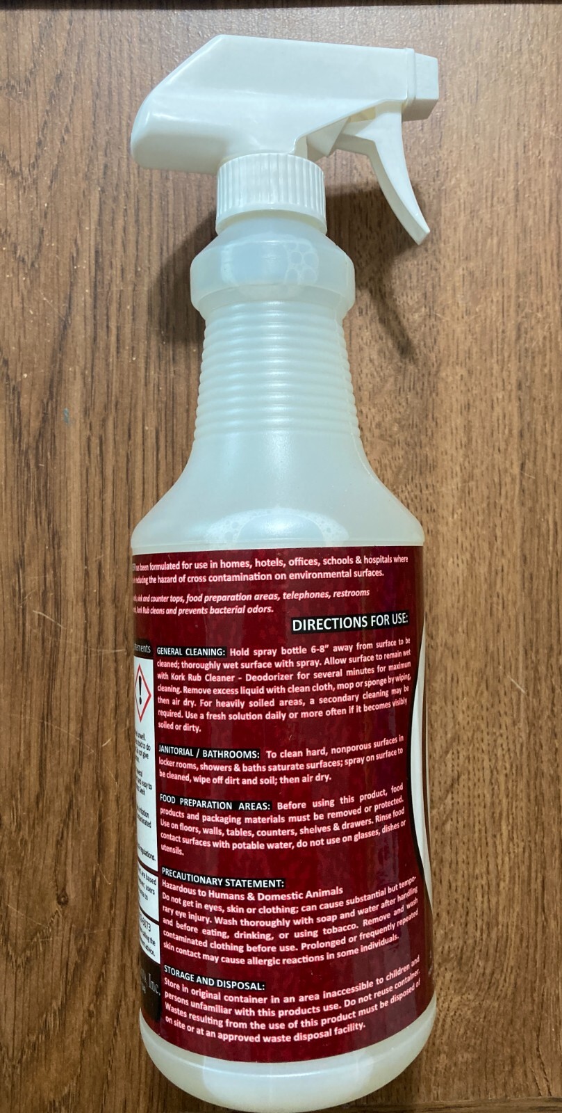 KORK RUB tm #238 1 quart spray bottle