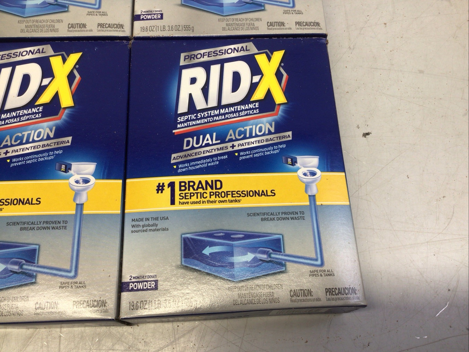 RID-X Septic Tank Treatment 12 Month Supply Of Powder 117.6 oz 100% Biobased