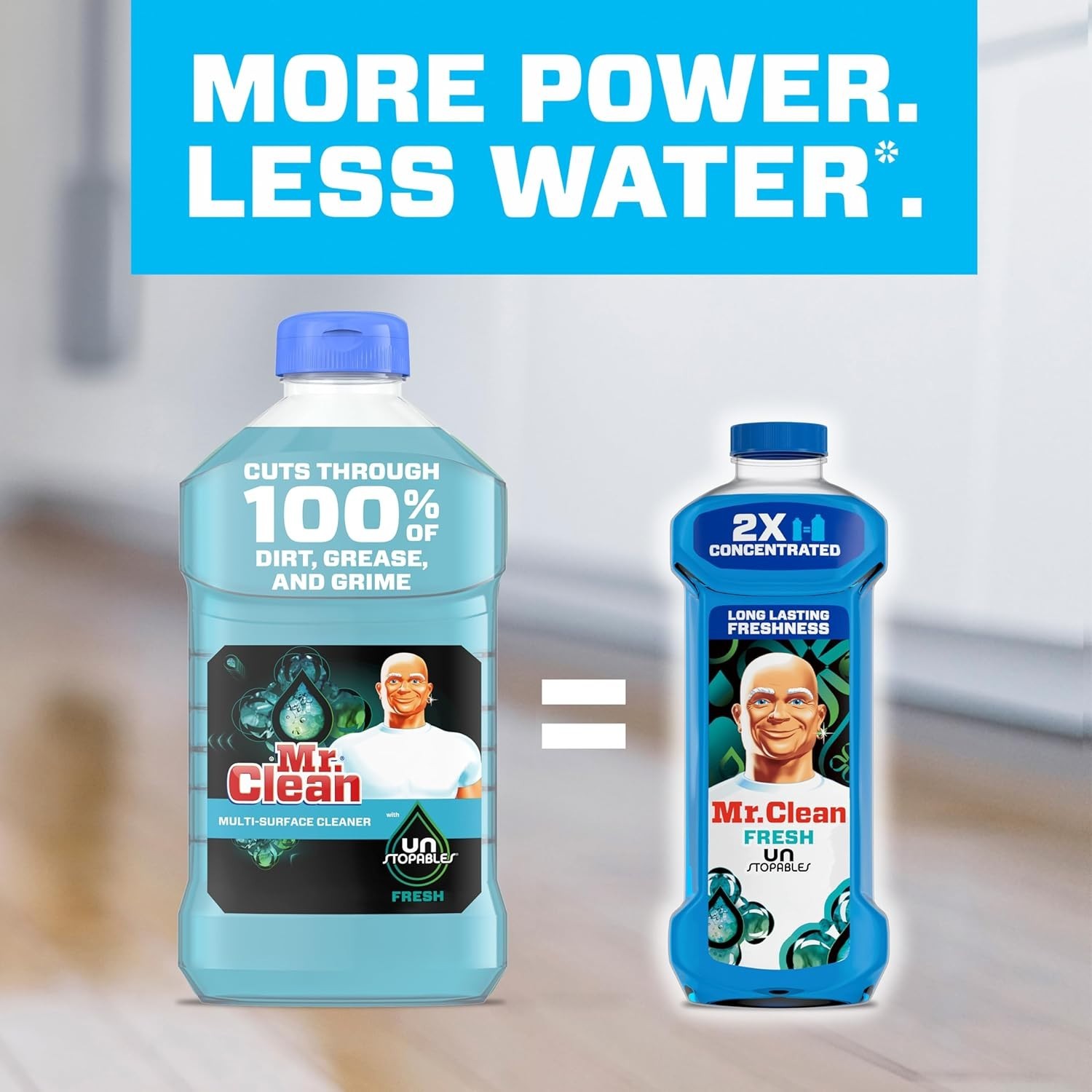 2X Concentrated Multi Surface Cleaner with Unstopables Fresh Scent 41 fl oz