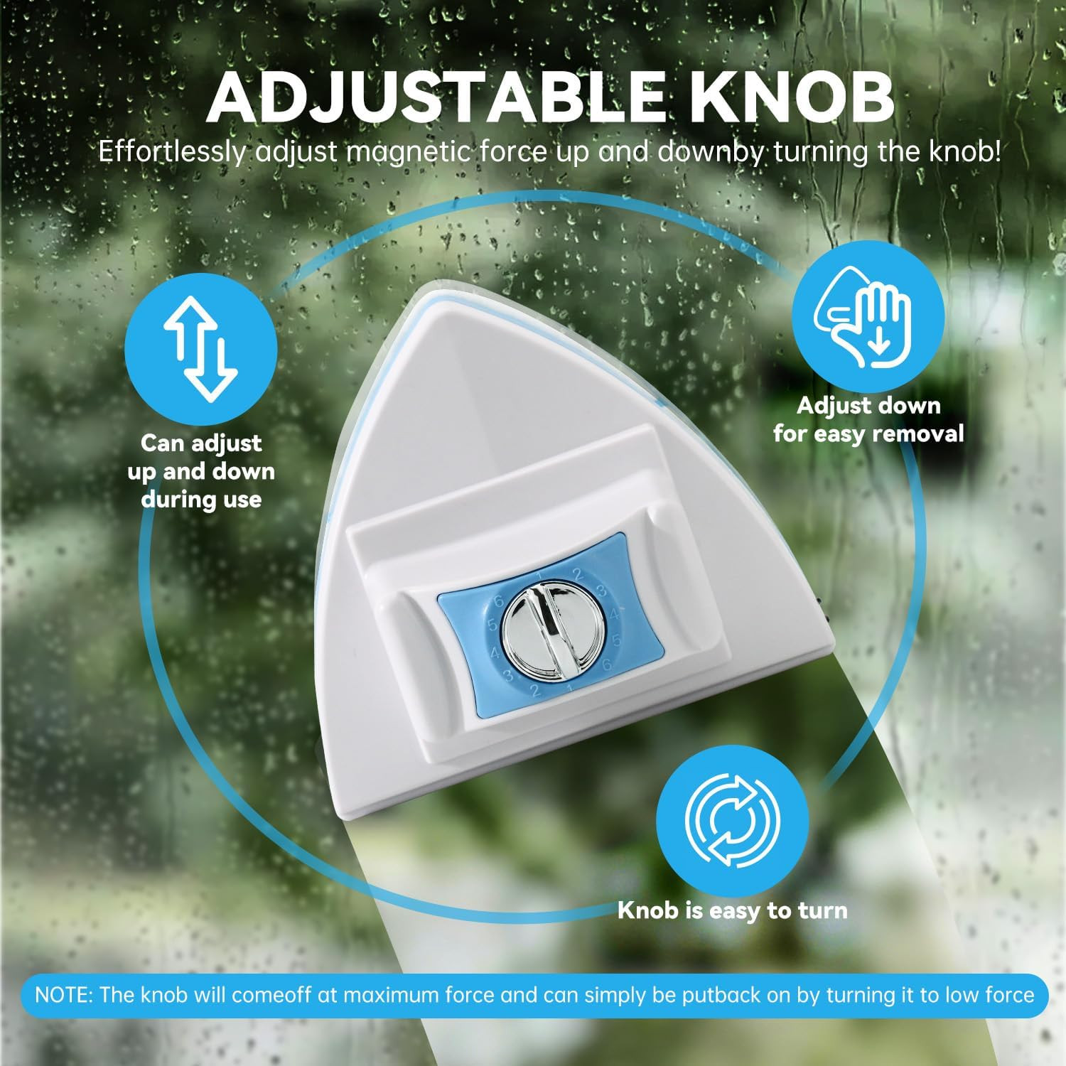 Double-Sided Magnetic Window Cleaner – Adjustable Magnetic Equipment Cleaning Br