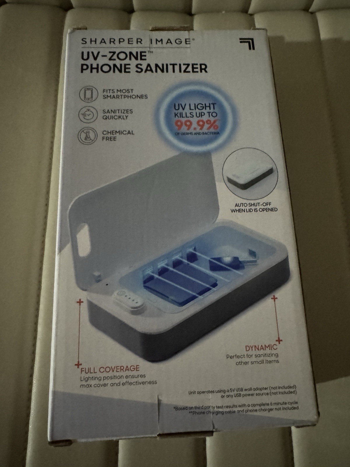 Sharper Image ~ UV-Zone Phone & Small Item Sanitizer, NEW!
