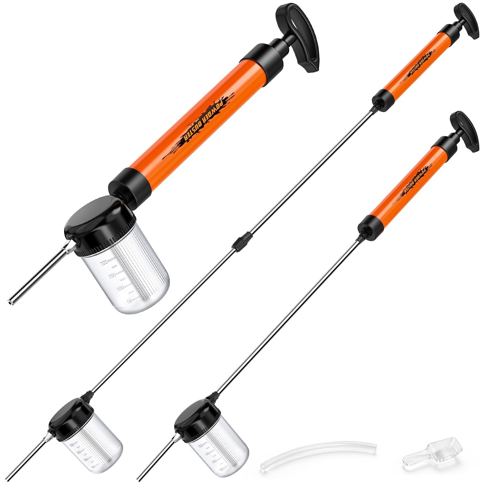 Diatomaceous Earth Powder Duster with 4FT Adjustable Rod & 250ml Tank – Clog-Fre