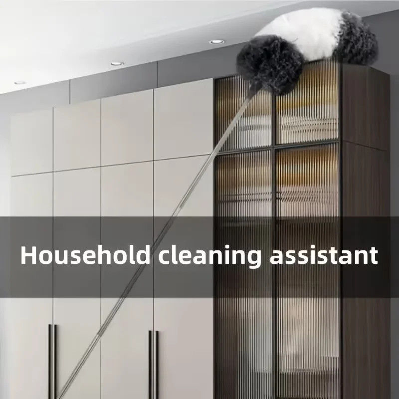 Extendable Microfiber Duster Wand, 284Cm/112In – Flexible, Retractable Pole for