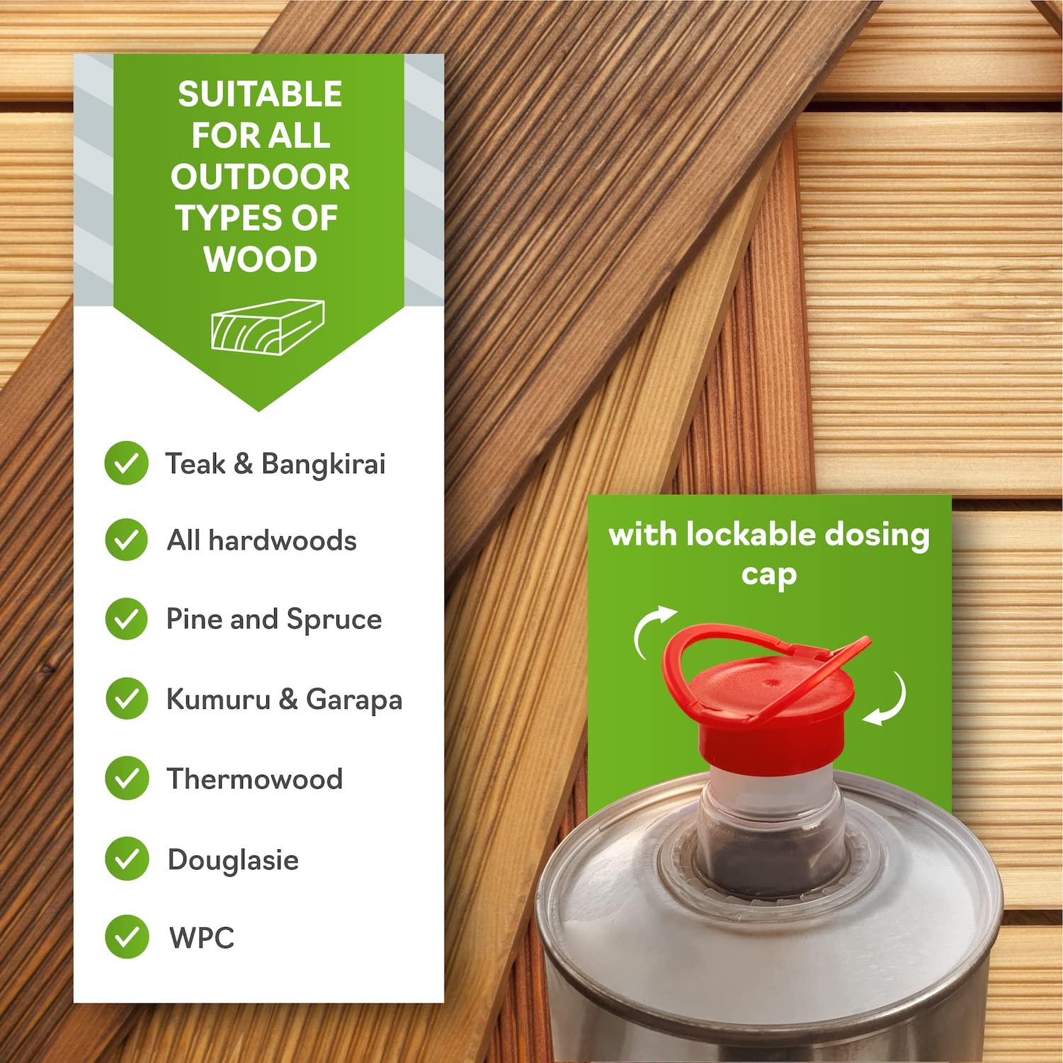 Sealing Wood Oil for Outdoor Garden Furniture – Teak Oil for Wood Outdoor Fur…