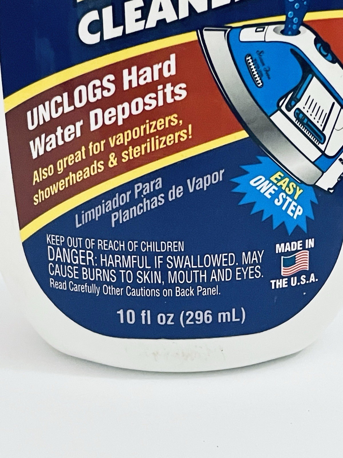 WHINK STEAM IRON CLEANER UNCLOGS HARD WATER DEPOSIT 10 FL OZ NEW OLD STOCK