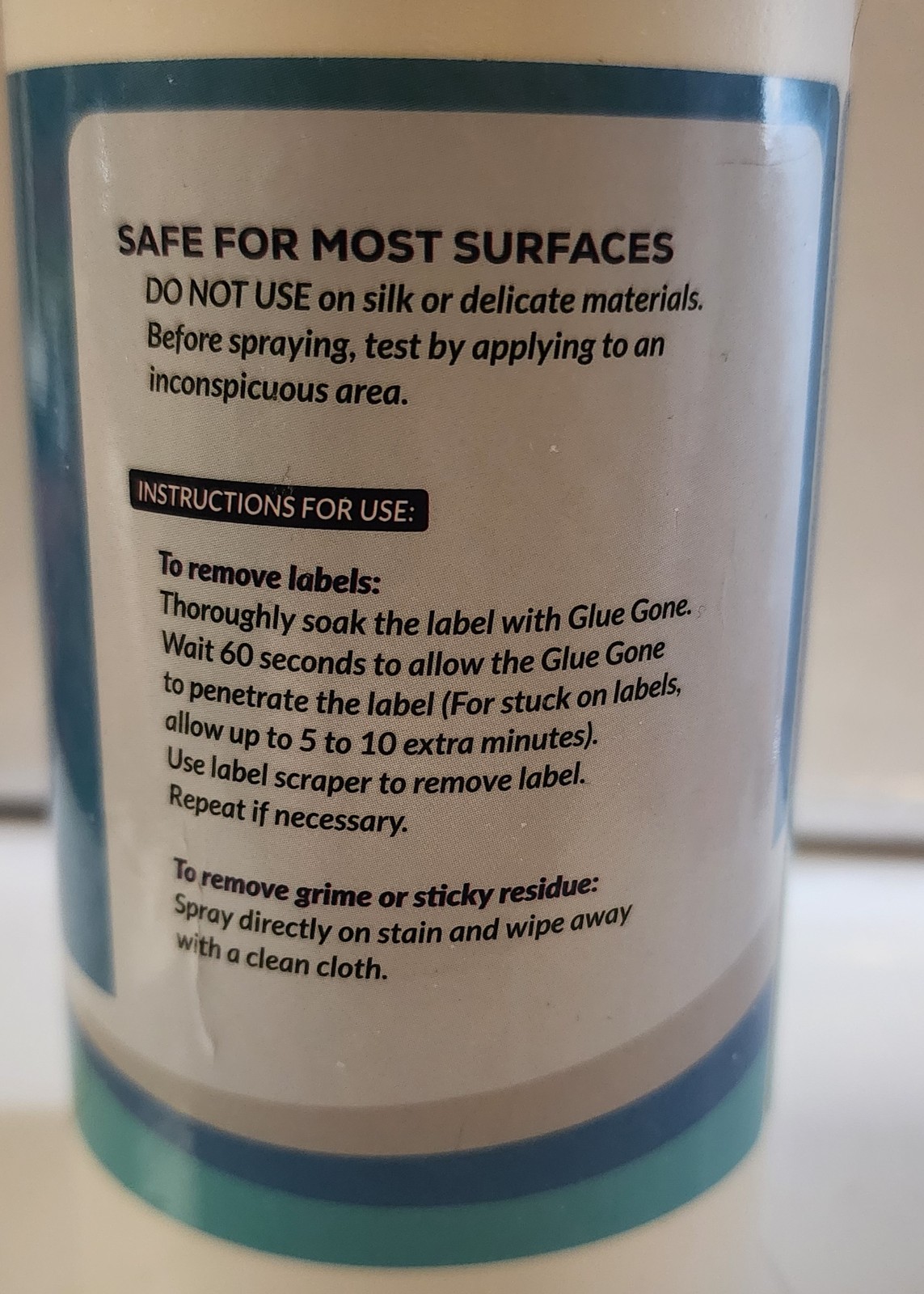 Glue Gone – Strong Glue Remover (10 oz / 300 ml) Refill.
