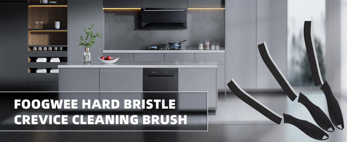 Hard Bristle Crevice Cleaning Brush – Home Cleaning Tools, Multi-Purpose Crevice
