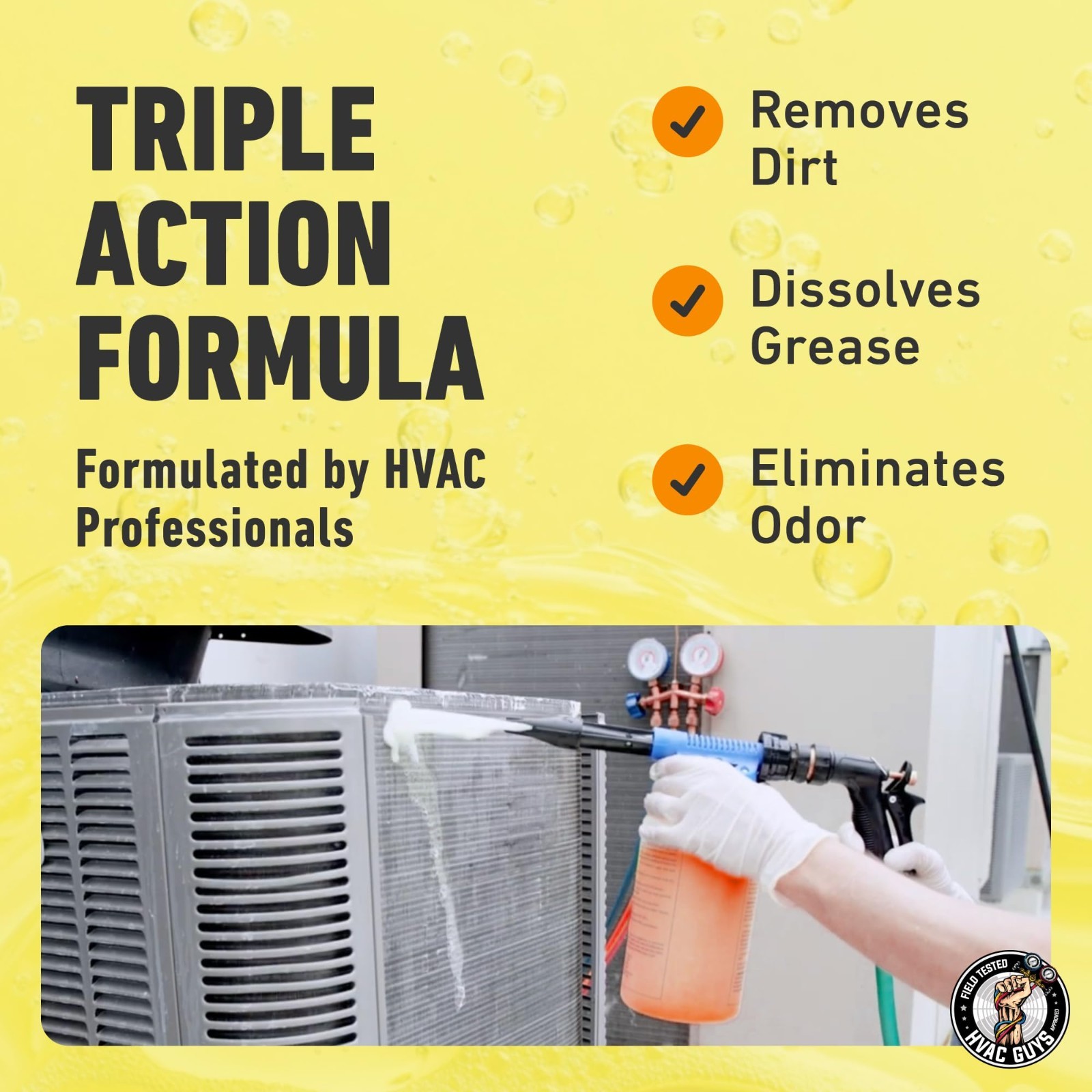 AC Coil Cleaner for Condensers & Evaporators | No Rinse, 1 Gallon, 4:1 to 10:1 D