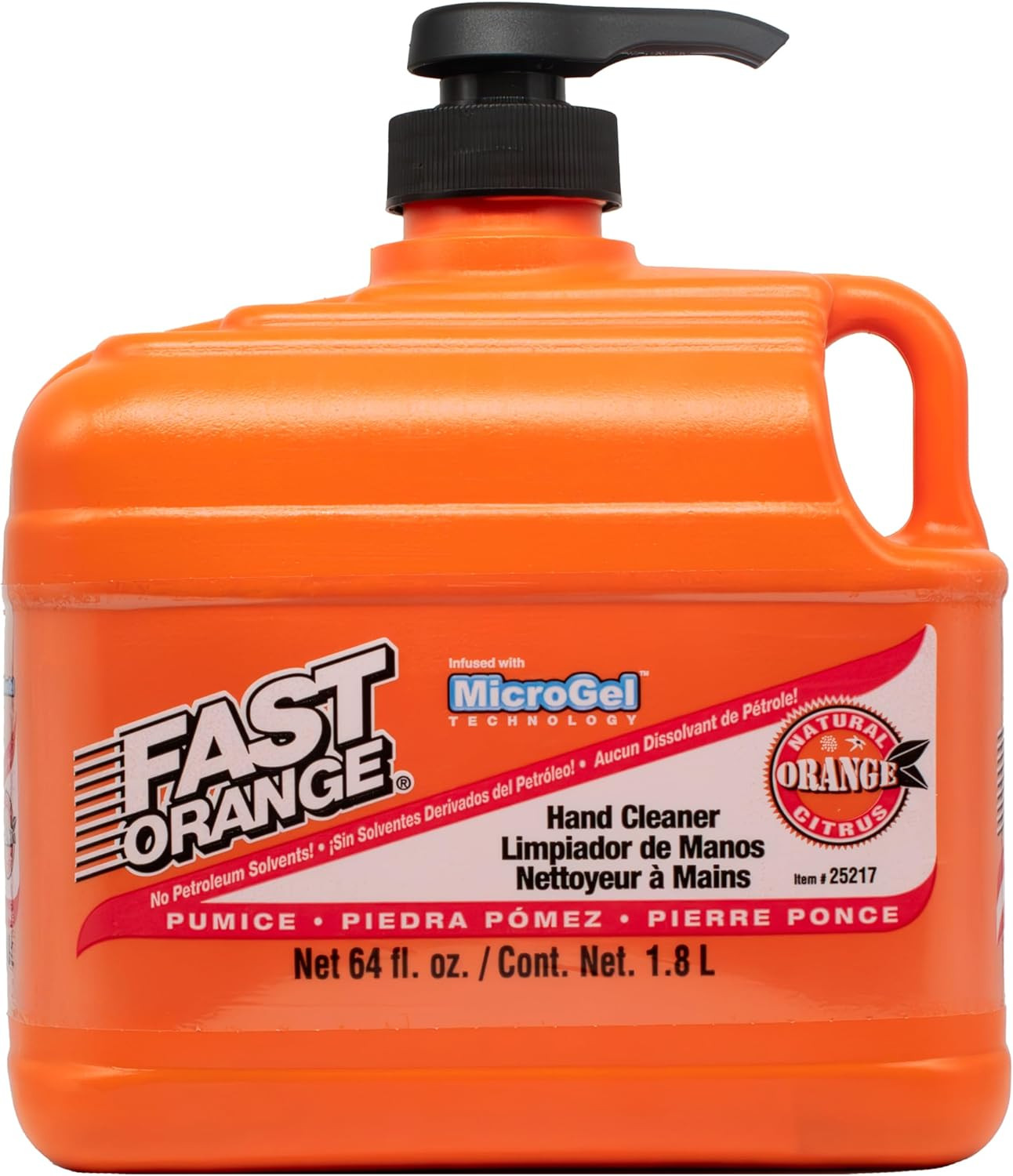 Permatex Heavy Duty Pumice Lotion Hand Cleaner, Citrus Scent, 64 Fl Oz