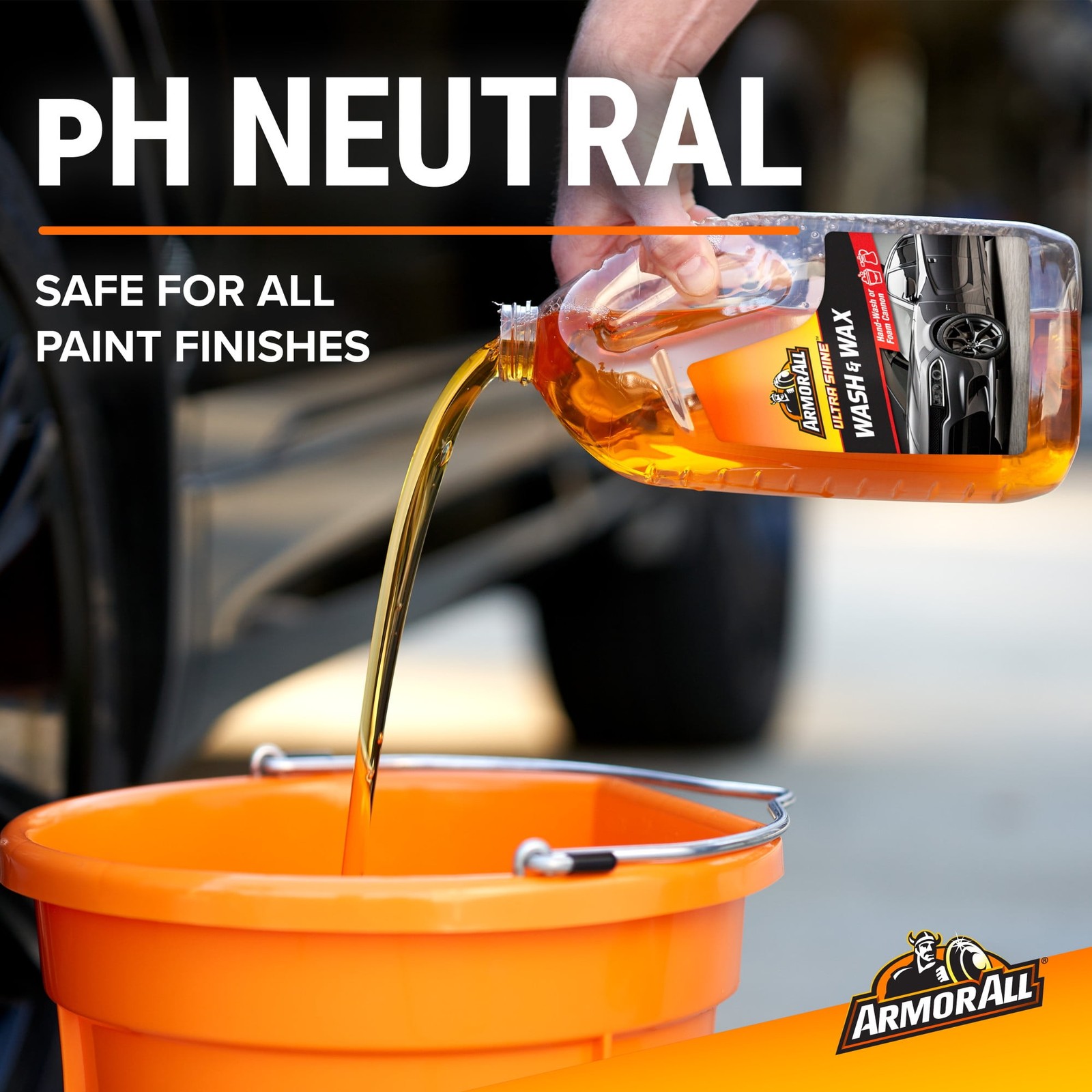 Armor All Ultra Shine Car Wash and Wax for Car Detailing, 64 fl oz Bottle​