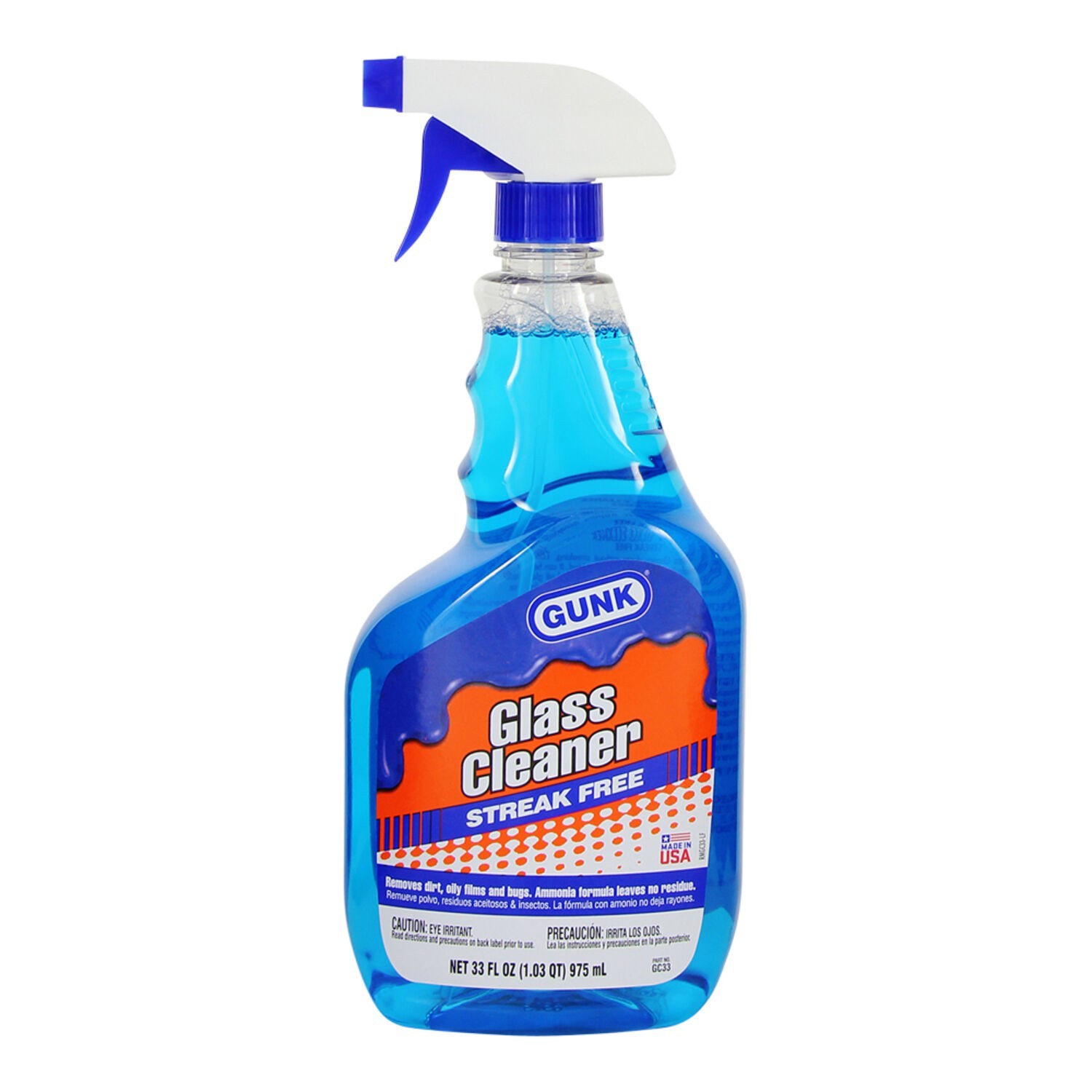 Gunk – Glass Cleaner Streak Free – 33 fl. oz.