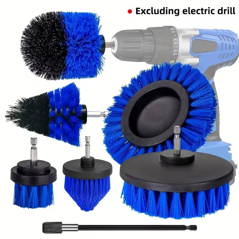 7-Piece Drill Brush Attachment Set, Cleaning Brush Tool Kit, Multi-Purpose Drill