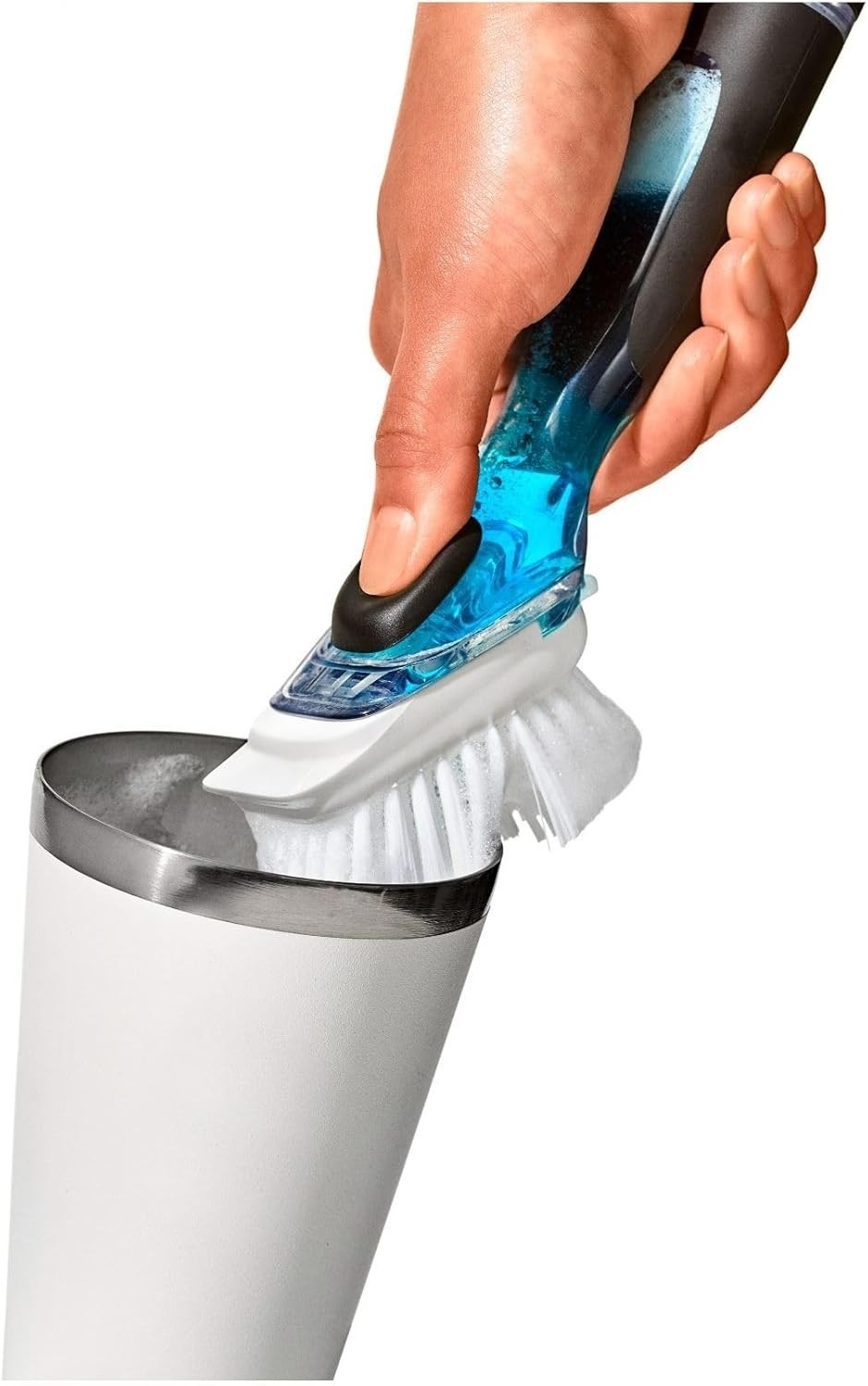 Cepillo Para Fregar Platos, Cepillo De Palma Con Mango Ergonómico Para Limpieza
