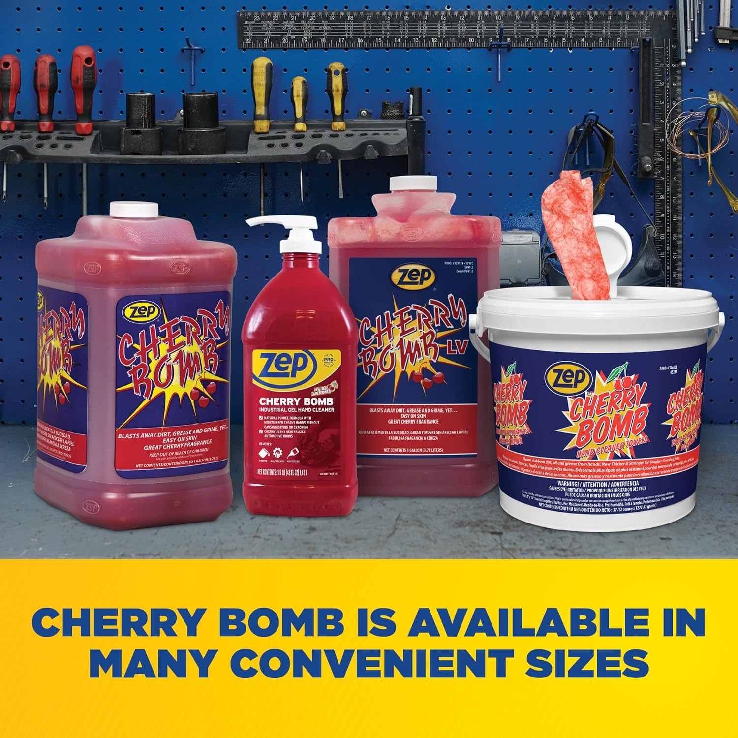 Zep Cherry Bomb Hand Cleaner – 1 Gallon (Case of 4) 95124 – Removes Stubborn I