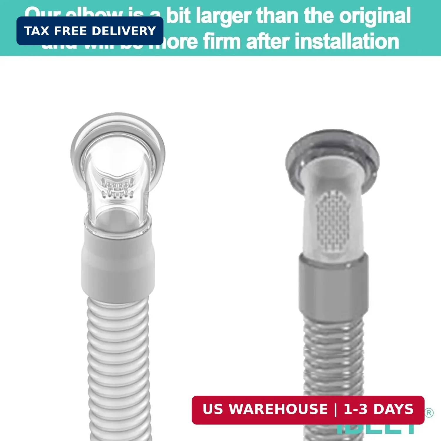Short Tube Assembly For Swift FX w/ Swivel Elbow Hose Supplies Compatible CPAP