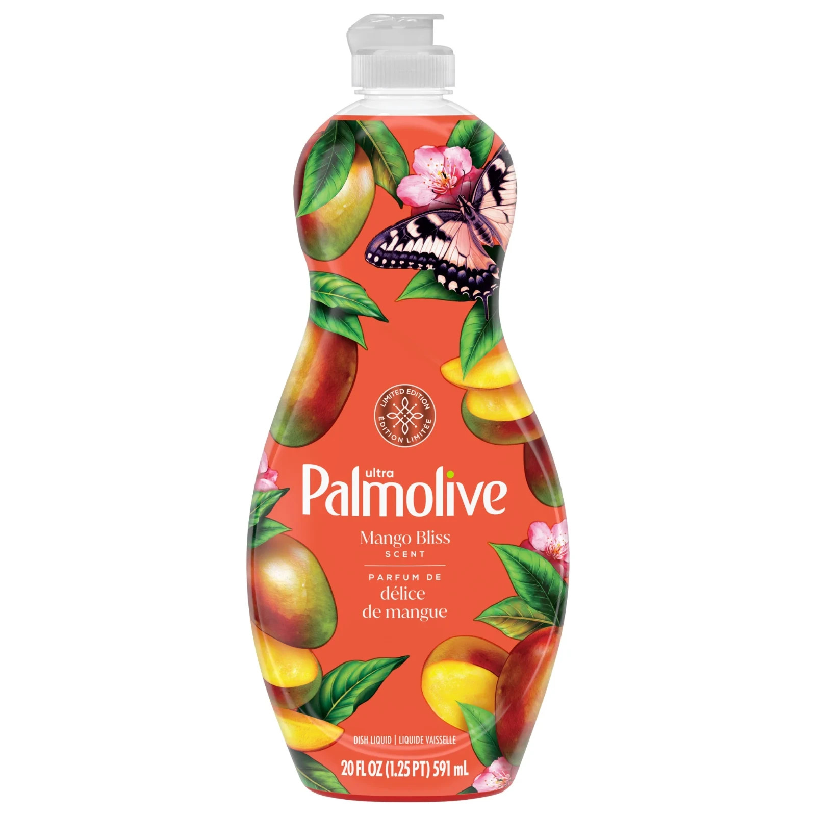 5 Pack Palmolive Ultra Strength Dish Soap Mango Bliss Scent 20 oz Each Lmtd Edit