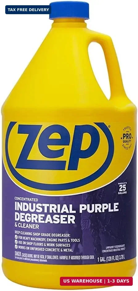 Zep Industrial Purple Cleaner and Degreaser Concentrate – 1 Gallon (Case of 4) R