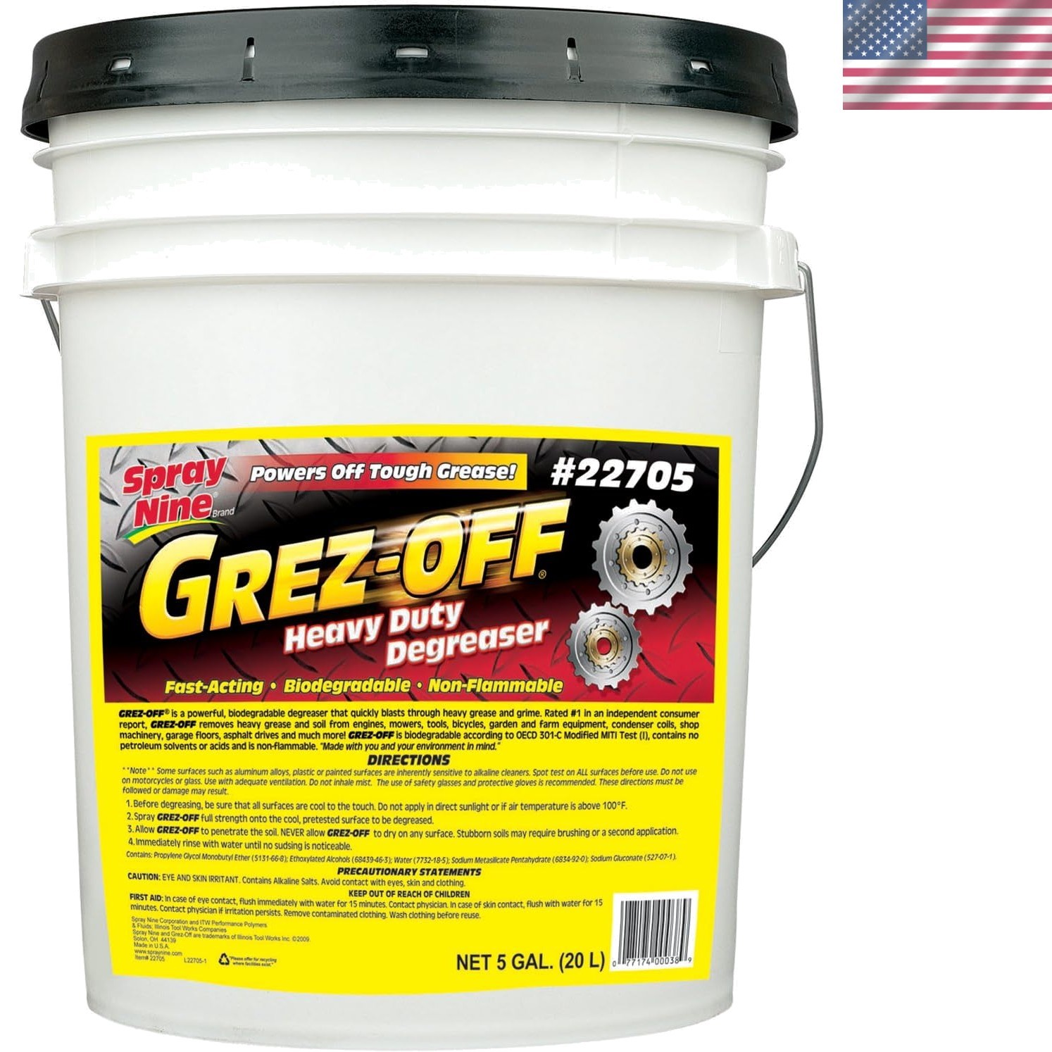 Grez-Off Heavy Duty Degreaser – 5 Gallon