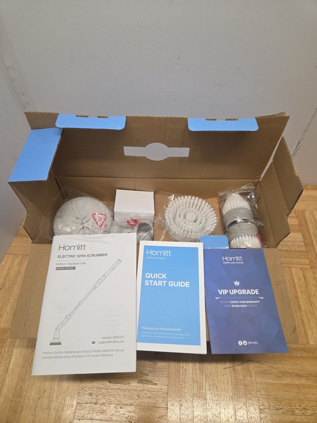 Homitt Electric Spin Scrubber Power Brush Cordless Shower Scrubber Model: HM115D